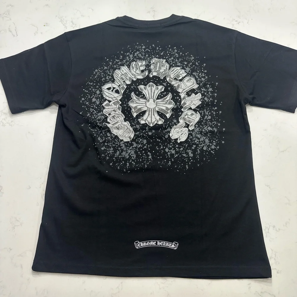 Chrome Hearts | Shirts | Chrome Heart Rhinestone On Front And Back